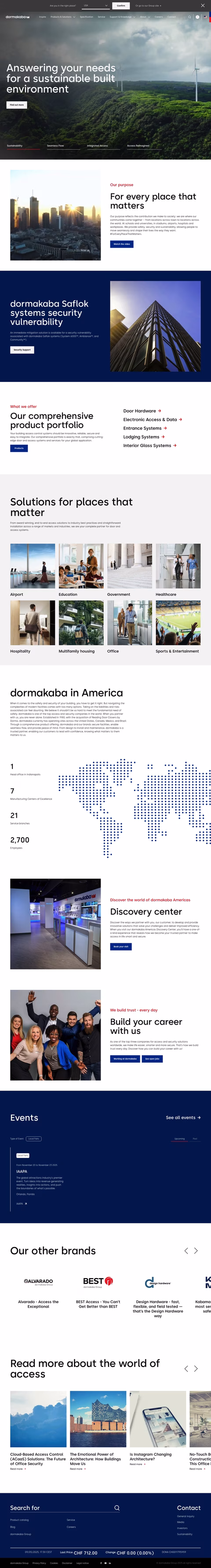 Dormakaba Homepage 1440px