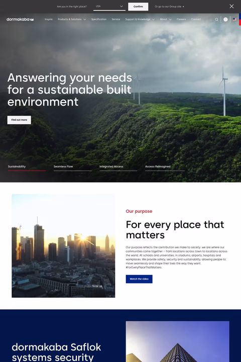 Dormakaba Homepage 1440px