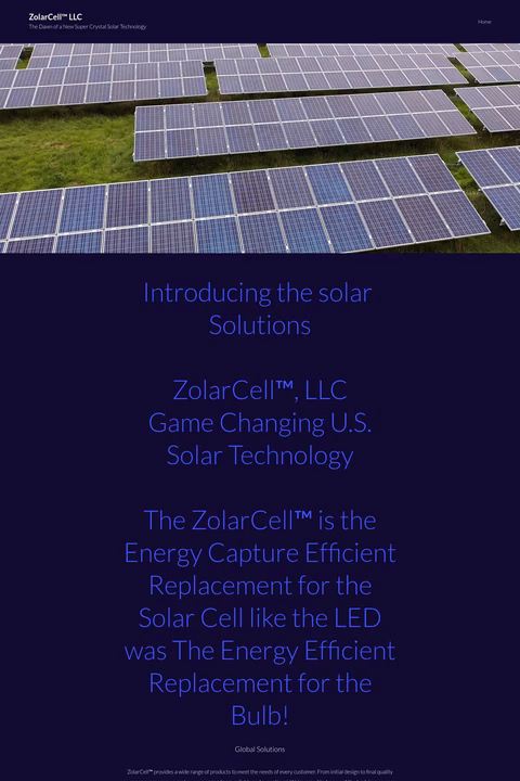 Zolarcell Homepage 1440px