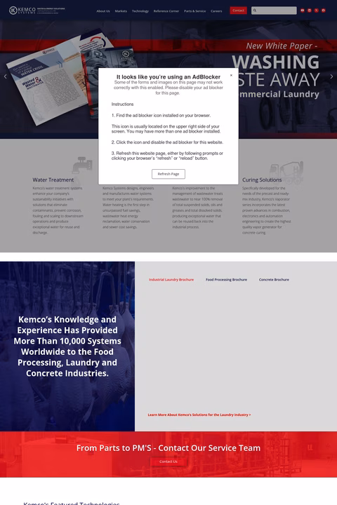 Kemco-Systems Homepage 1440px