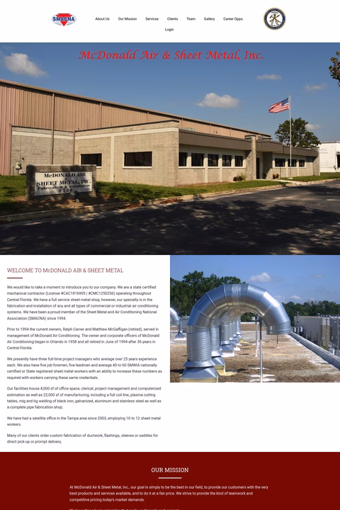 Mcdonald-Air-Sheet-Metal Homepage 1440px
