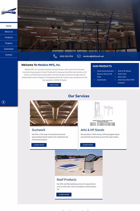 Metalco-Manufacturing Homepage 1440px