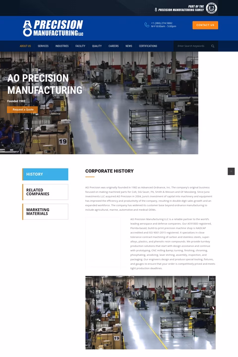 Ao-Precision-Manufacturing Homepage 1440px