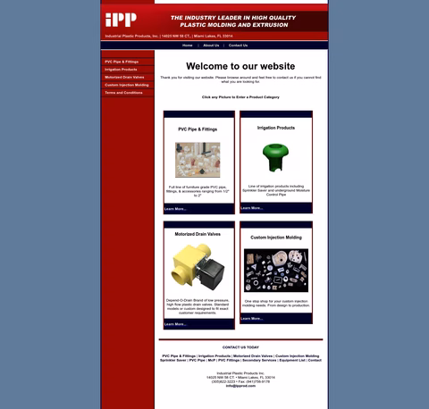 Industrial-Plastic-Products Homepage 1440px