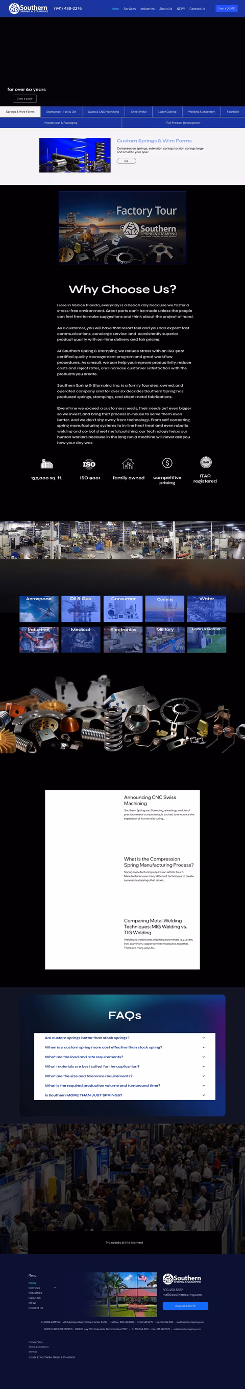 Southern-Spring-Stamping Homepage 1440px