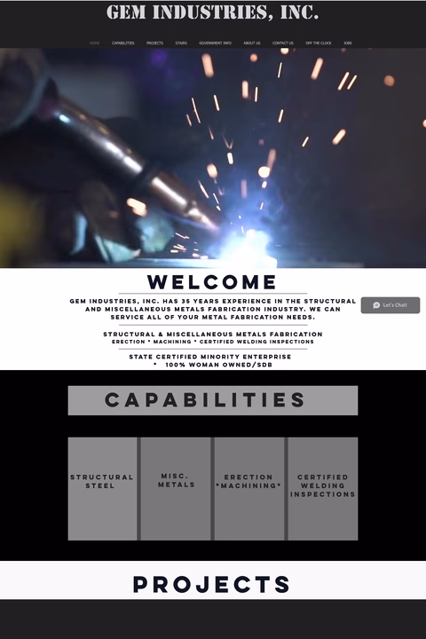 Gem-Industries-Inc Homepage 1440px