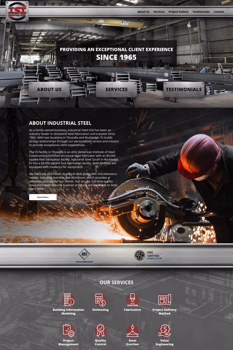 Industrial-Steel Homepage 1440px