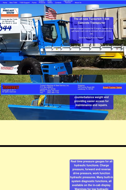 Tuckers-Machine-Steel-Service Homepage 1440px