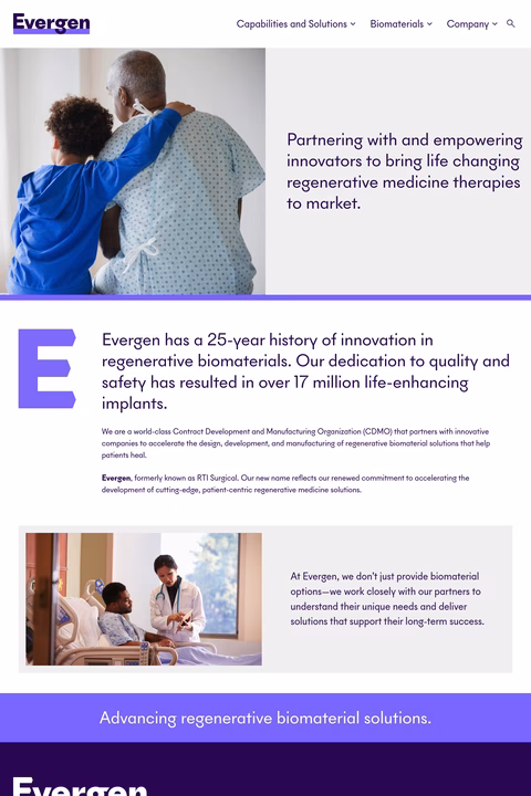 Evergen-Bio Homepage 1440px