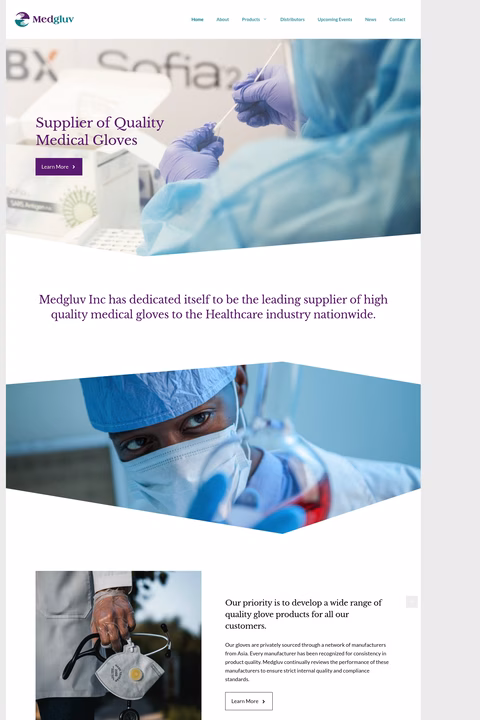 Medgluv Homepage 1440px