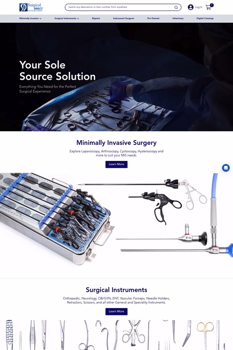 Surgical-Direct Homepage 1440px