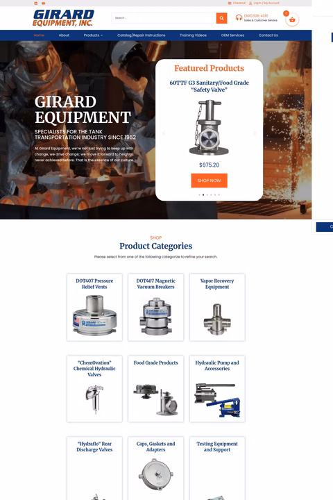 Girard-Equipment Homepage 1440px