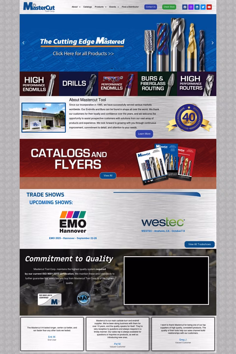 Mastercut-Tool Homepage 1440px