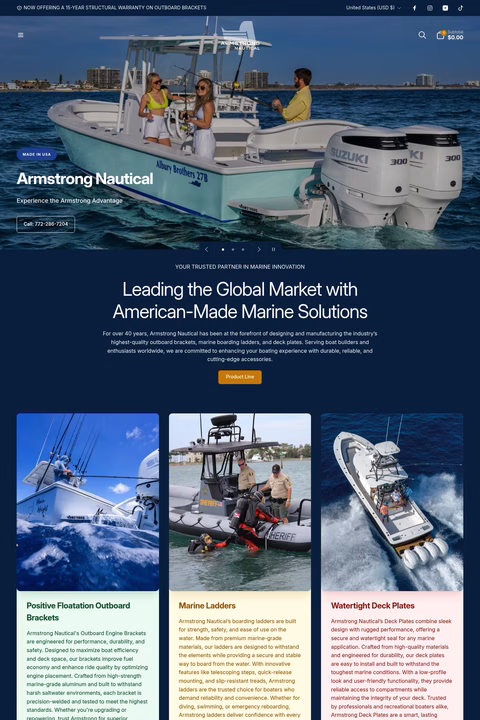 Armstrong-Nautical-Products Homepage 1440px