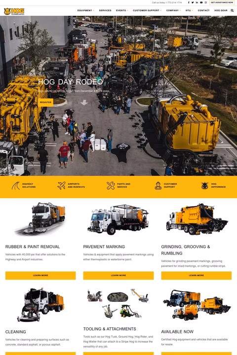 Hog-Technologies Homepage 1440px