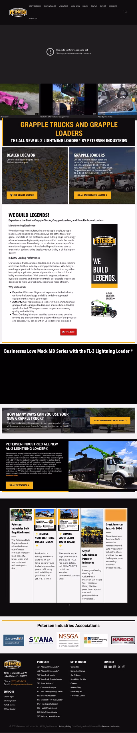 Petersen-Industries Homepage 1440px