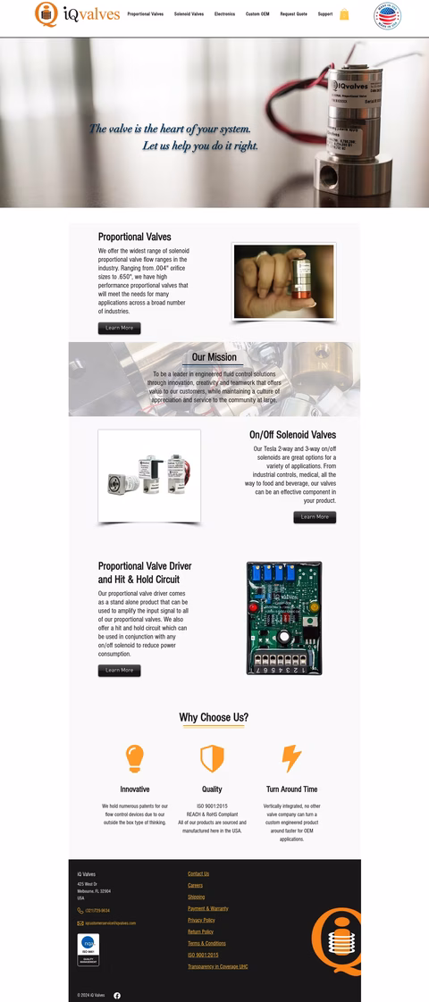 Iq-Valves Homepage 1440px