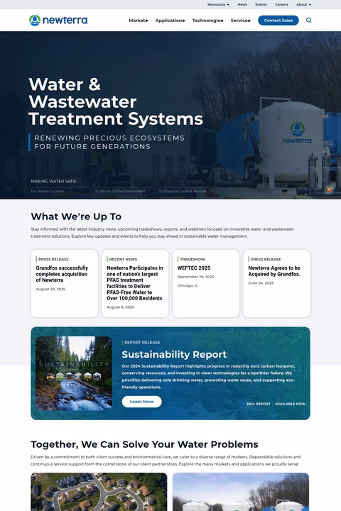 Newterra Homepage 1440px