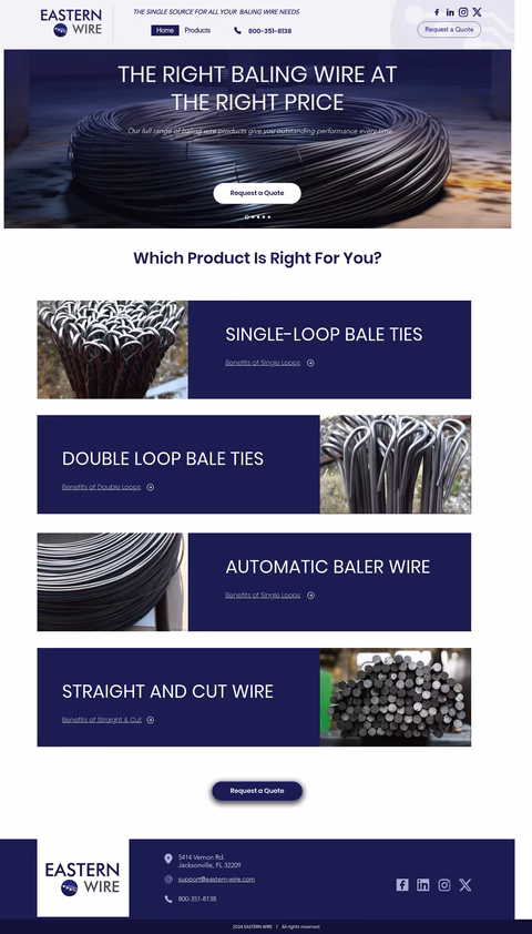 Eastern-Wire Homepage 1440px