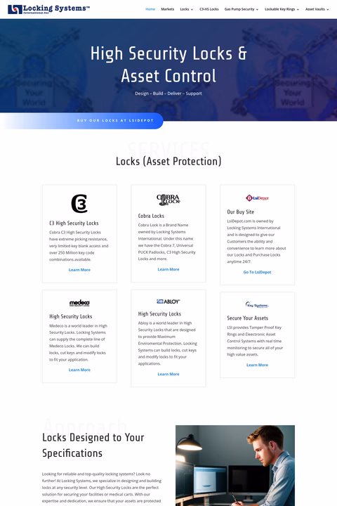 Locking-Systems-International Homepage 1440px
