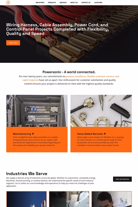 Powersonic Homepage 1440px