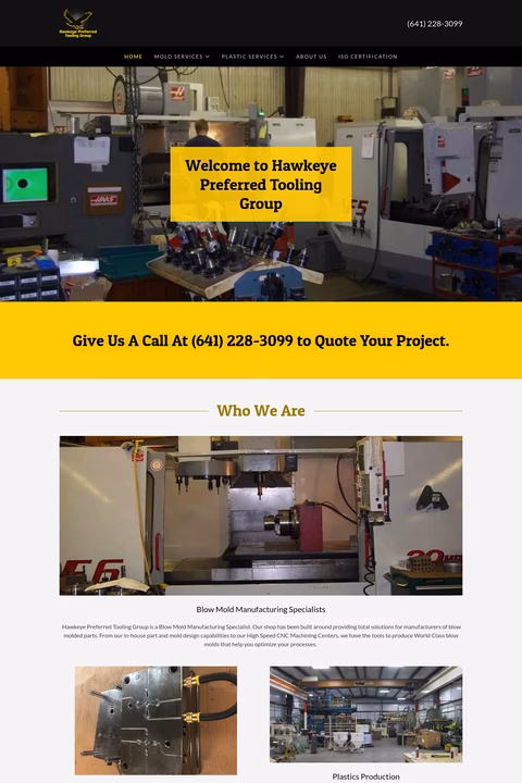 Hawkeye-Preferred-Tooling-Group Homepage 1440px