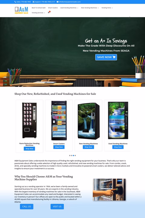 A-M-Equipment-Sales Homepage 1440px