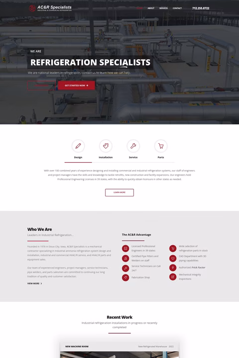 Ac-R-Specialists Homepage 1440px