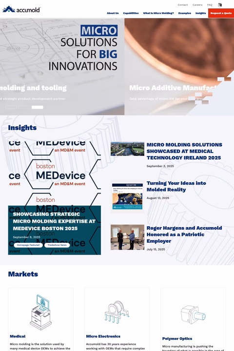 Accu-Mold Homepage 1440px