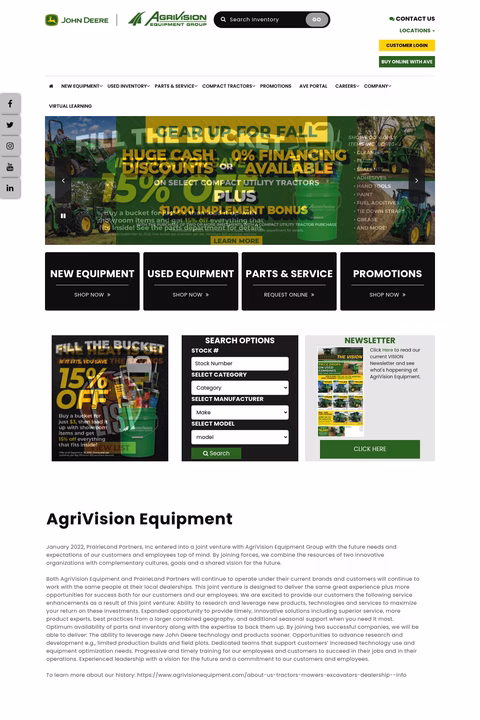 Agrivision-Equipment Homepage 1440px