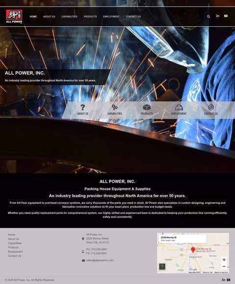 All-Power Homepage 1440px