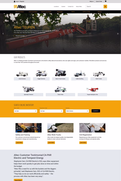 Altec-Inc Homepage 1440px