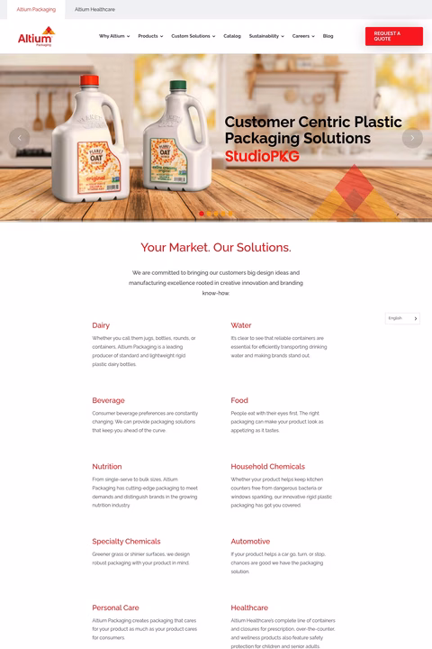 Altium-Packaging Homepage 1440px