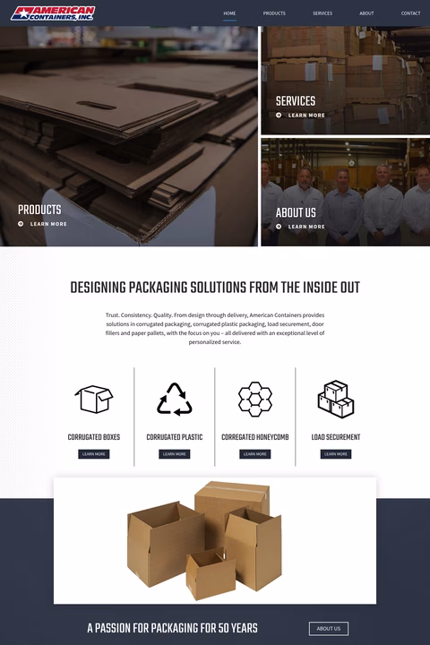 American-Containers Homepage 1440px