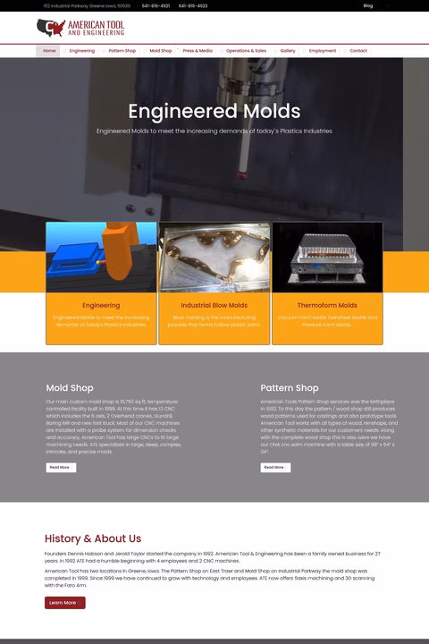 American-Tool-Engineering Homepage 1440px