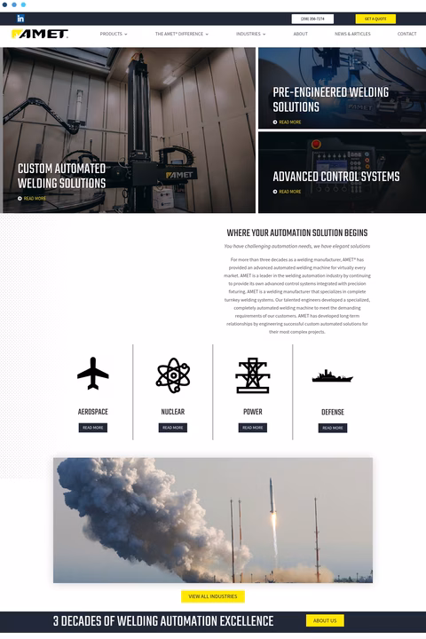 Amet-Inc Homepage 1440px