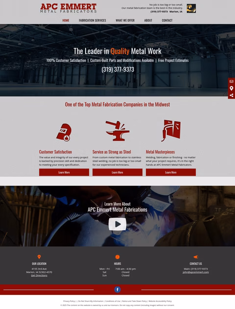 Apc-Emmert-Metal-Fabricators Homepage 1440px