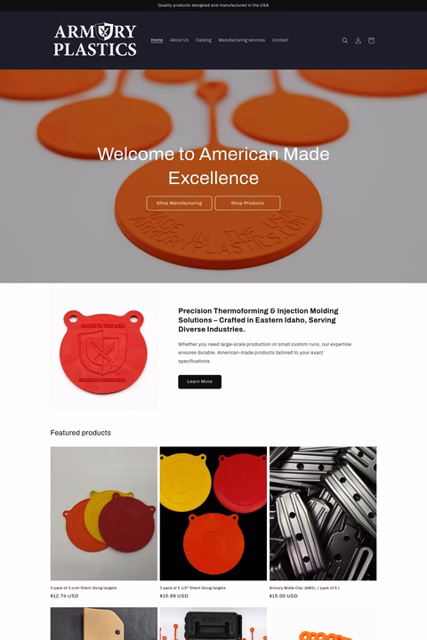 Armory-Plastics Homepage 1440px
