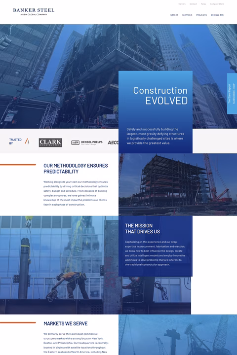 Banker-Steel Homepage 1440px