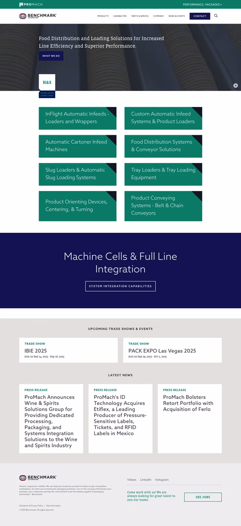 Benchmark-Automation Homepage 1440px