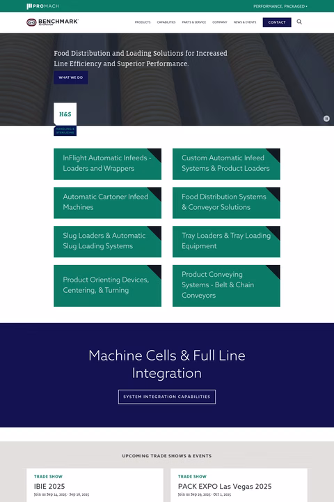 Benchmark-Automation Homepage 1440px