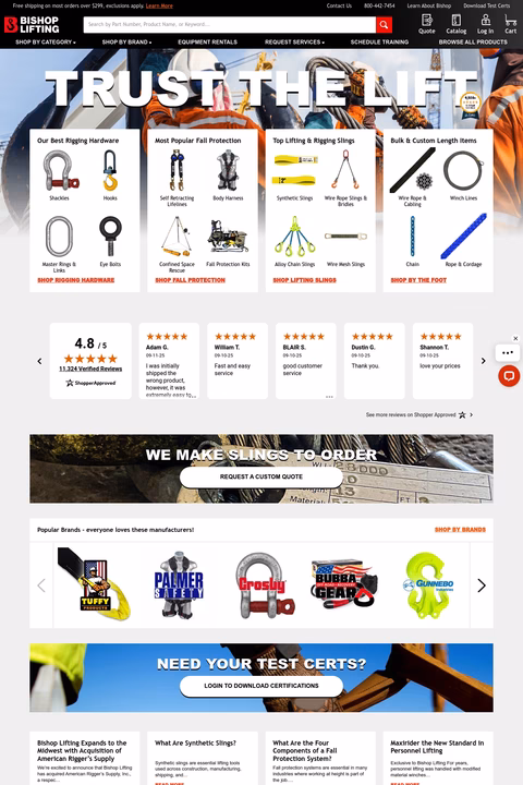 Bishop-Lifting Homepage 1440px