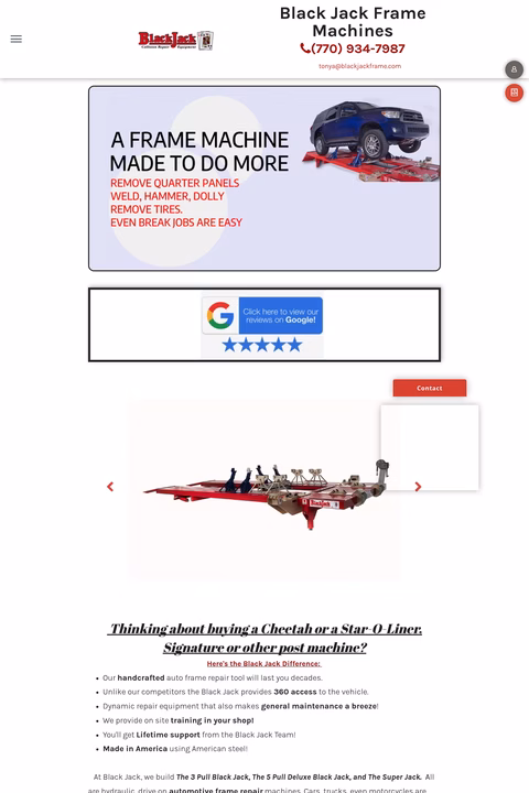 Black-Jack-Frame-Machines Homepage 1440px