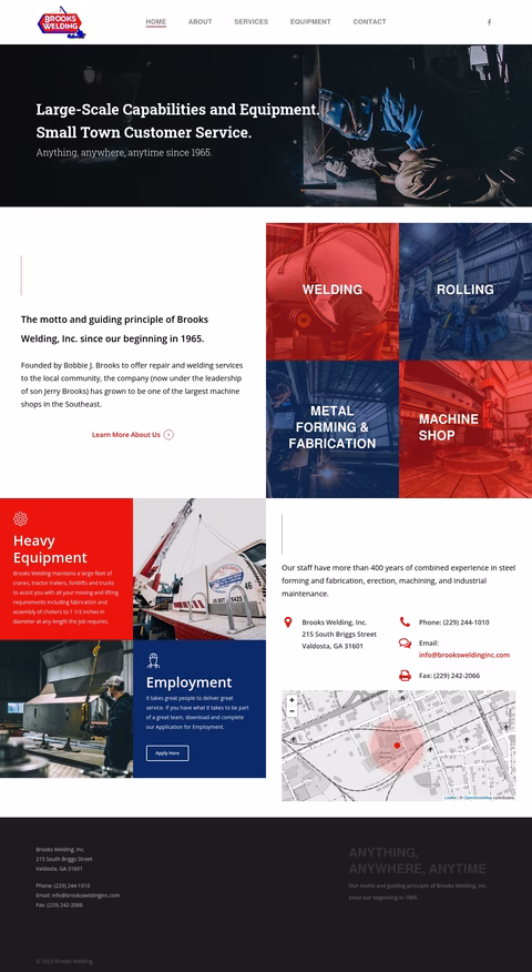 Brooks-Welding Homepage 1440px