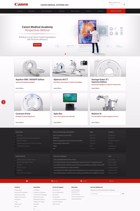 Canon-Medical-Systems Homepage 1440px