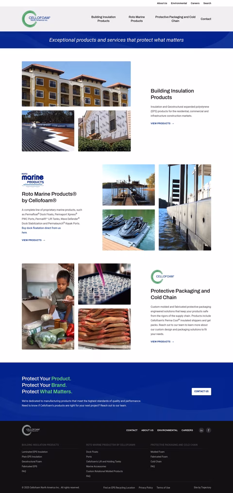 Cellofoam-North-America Homepage 1440px