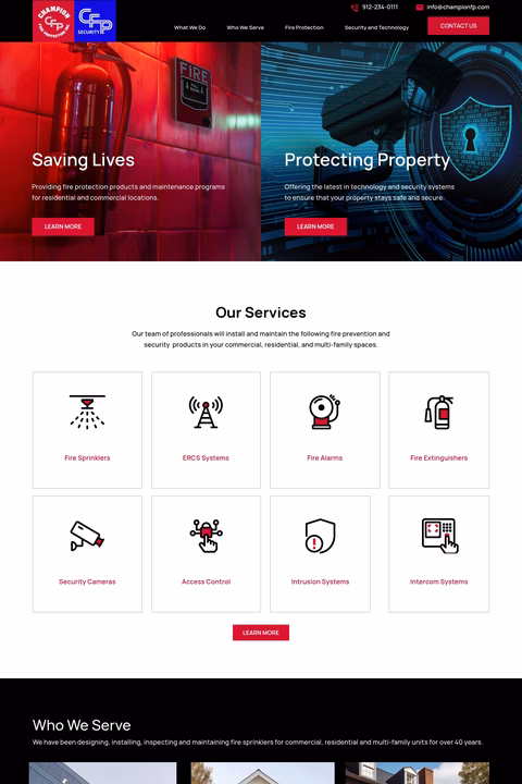 Champion-Fire-Protection Homepage 1440px