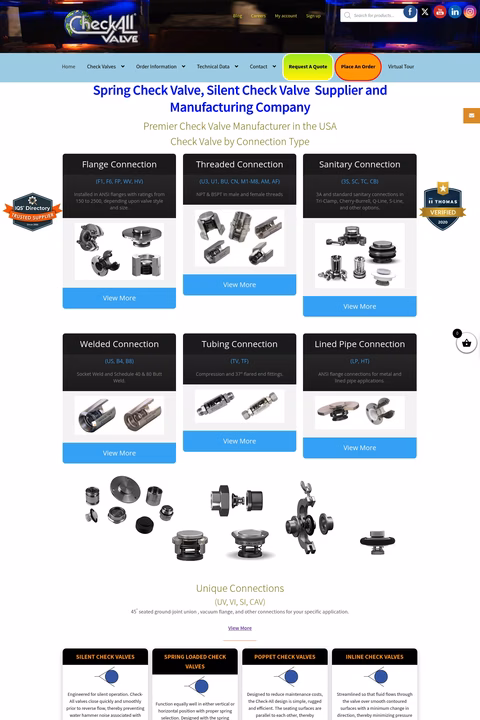 Check-All-Valve-Manufacturing-Company Homepage 1440px