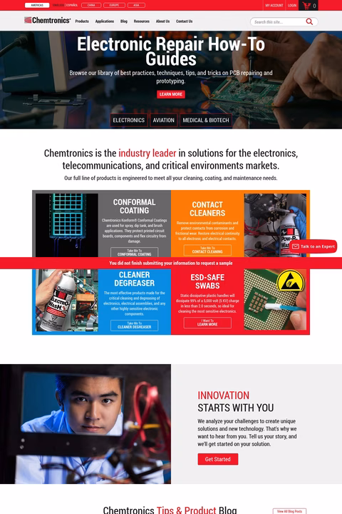 Chemtronics Homepage 1440px
