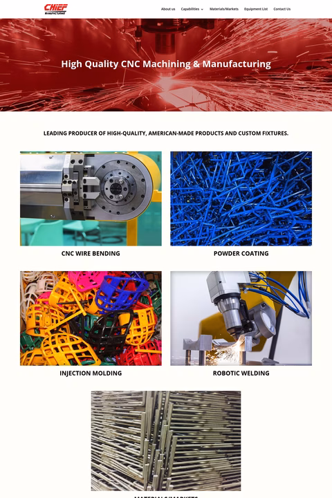 Chief-Manufacturing Homepage 1440px